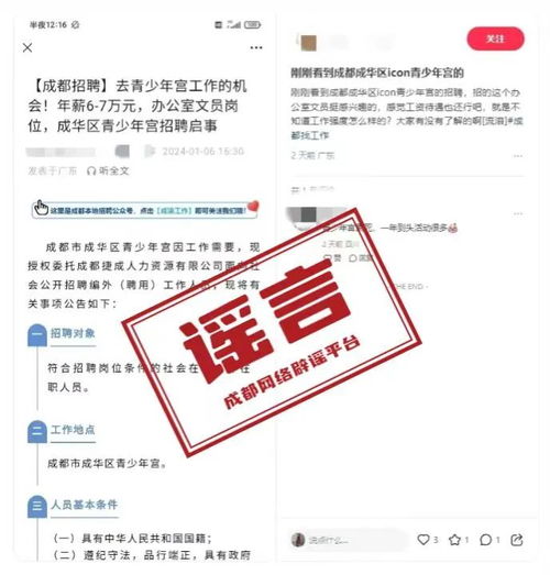 成都青少年宫委托中介机构招聘工作人员 官方回应